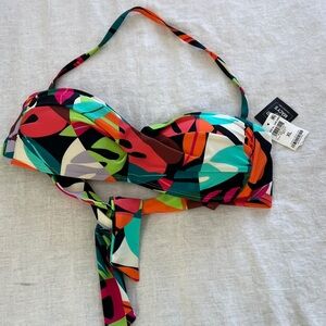 Bar III Multicolor Geometric Bikini Top